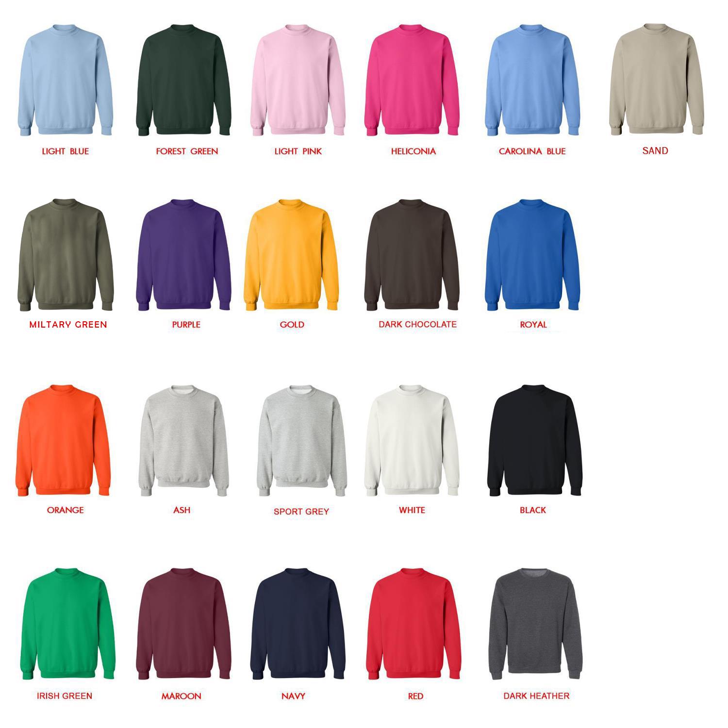 sweatshirt color chart - Horimiya Shop