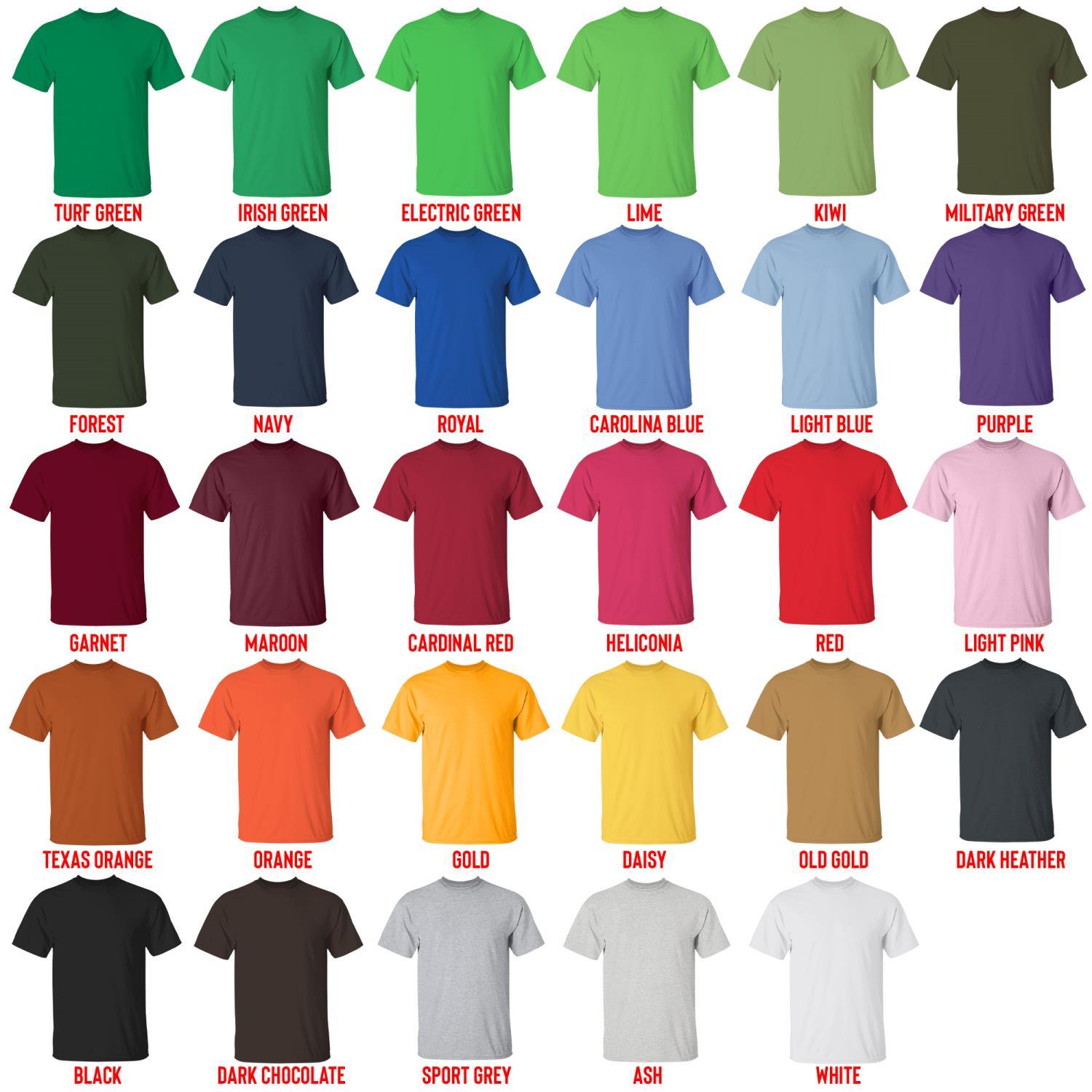 t shirt color chart - Horimiya Shop