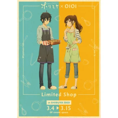 Horimiya Anime Poster Decor For Home Posters Room Wall Pictur Kraft Paper Retro And Prints Art 24 - Horimiya Shop