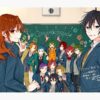 Horimiya Vintage Cover Tapestry Official Horimiya Merch