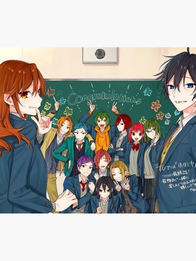 Horimiya Vintage Cover Tapestry Official Horimiya Merch