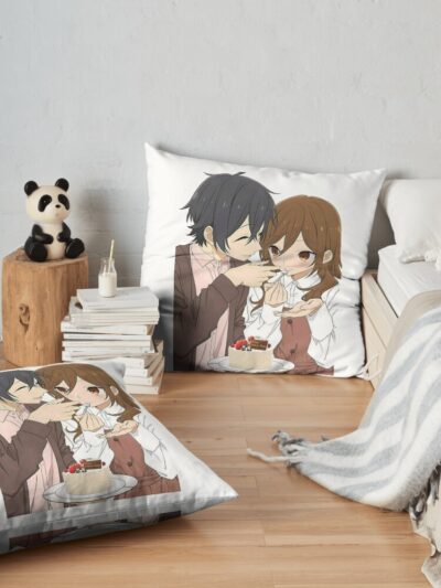 Horimiya Birthday Throw Pillow Official Horimiya Merch