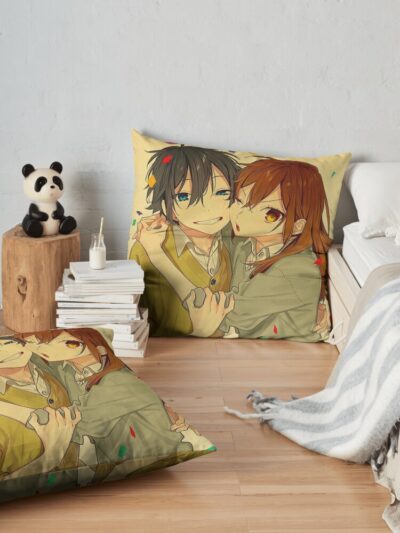 Horimiya Throw Pillow Official Horimiya Merch