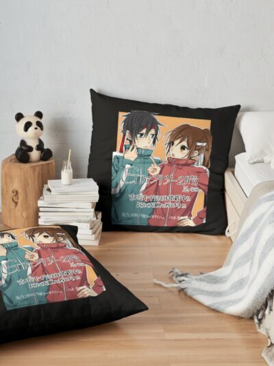 Horimiya Throw Pillow Official Horimiya Merch