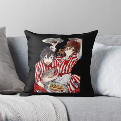 Horimiya Throw Pillow Official Horimiya Merch